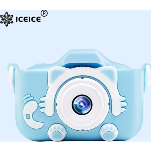 Kids Camera Cute Baby Toys Cat 2020 New Mini Digital HD Cameras 2000W IPS Screen for Children Boys Girls Birthday Christmas Gift