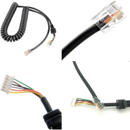For FT-7800 FT-8800 FT-8900 FT-8900R Car Radio MH-42 MH-48 Speaker Mic Cable Cord Wire For Yaesu MH-48A6J MH-42B6J Microphone