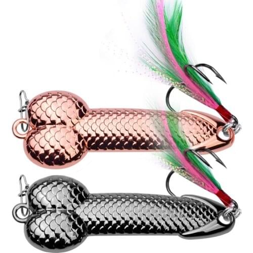 Two Colors Fishing Lures Spoon Bait Metal Lure Kit Hard Lures Fishing tackle spinnerbait Treble Hook hard lures