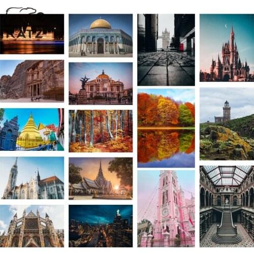 European Ancient Architecture Diamond Painting Cross-Stitch Castle Diamond Mosaic Handmade Diy Diamond Embroidery Home Decor