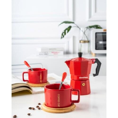 Italy Moka Pot Coffee Percolator Coffee Maker Household Coffee Maker Single Valve Hand Made Coffee Maker Small