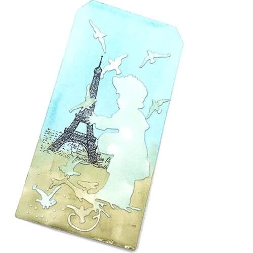 Julyarts Boy Feed Bird Cutting Dies New Arrival Natal For DIY Scrapbooking Embossing Photo Album Paper Cards Decorative Crafts