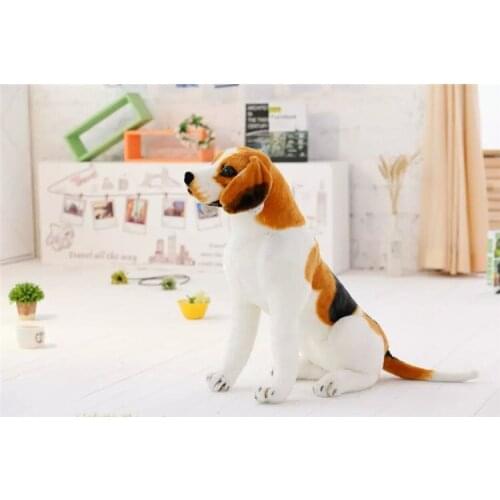 Middle lovely simulaiton plush beagle dog toy sitting beagle dog doll gift about 40cm 1844