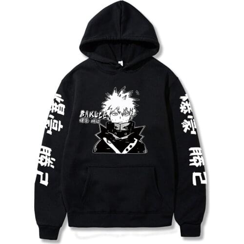 Men Hoodie My Hero Academia Sweatshirt Women Bakugou Manga Japanese Anime Hoodie Mens Clothing Winter Coats