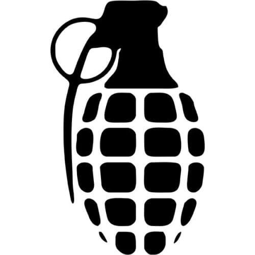 MIGNATIS - Pin Grenade Sticker Paste Mural Art Decal For Car Window Loptop Decoration Vinyl Stickers Waterproof Self Adhesive St