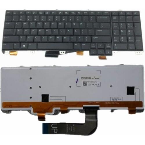 NEW US laptop keyboard For DELL Alienware 17 R1 17 R2 17 R3 M17 2C6KH Backlit