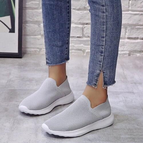 Fashion new products womens shoes large size flying woven summer flat shoes students breathable sports socks shoes casual shoes
