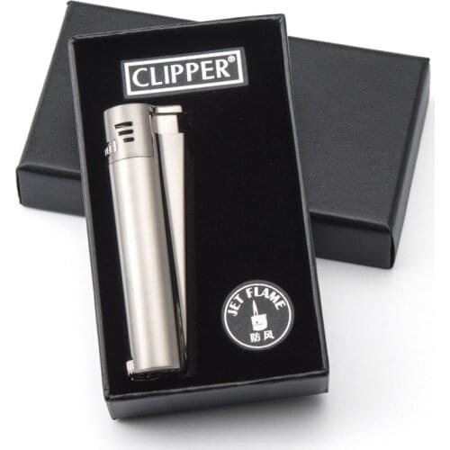 Gas Torch Lighter Original Clipper Lighter Grinding Jet Windproof Flint Lighter Butane Metal Gadgets For Man Gifts
