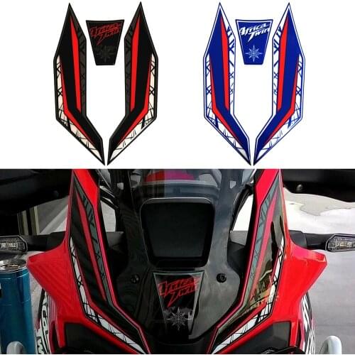 Motorcycle Front Fairing Protection Decals 3D Resin Case for Honda Africa Twin 2016-2019