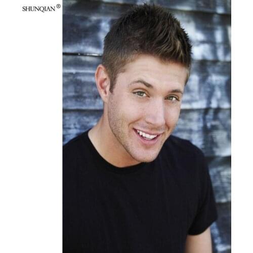 Jensen Ackles Poster Silk Fabric Print Poster Print Cloth Fabric Wall Poster Custom Satin Poster 40X60cm,50X75cm,60X90cm