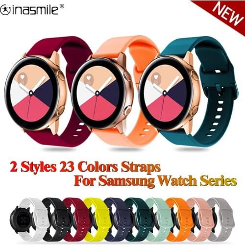 20mm 22mm Wrist Band For Samsung Galaxy watch 3 41mm 45mm 42mm 46mm Gear S2 Sport Strap Bracelet For Samsung active 2 40mm 42mm