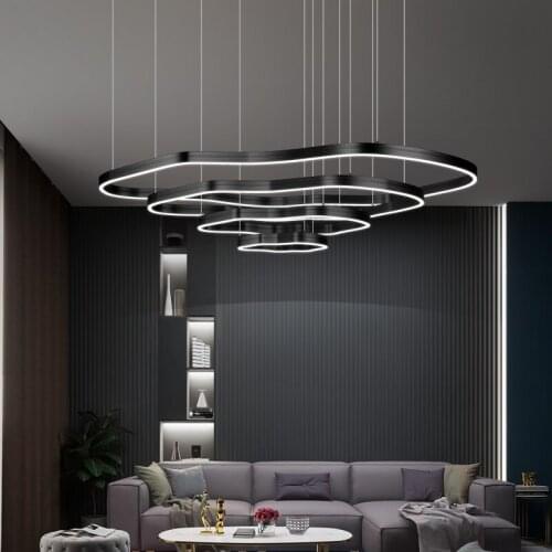 Nordic led iron industrial lamp deco chambre luminaire pendant lights commercial lighting pendant lamp dining room living room