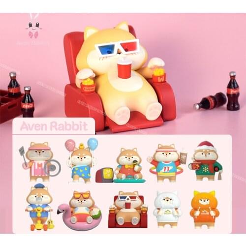 Shiba Inu Blind Box Toys Anime Figures Action Surprise Box Blind Bag Toys for Girls Caja Sorpresa Kawaii Model Birthday Gift