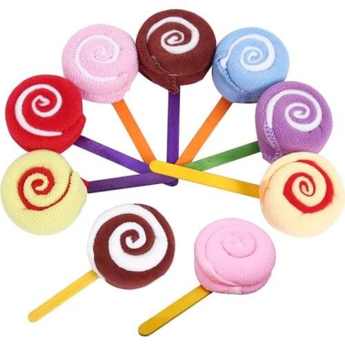 Wedding Decoration Washcloth Towel Gift Lollipop Towel Bridal Baby Shower Wedding Party Favor Decoration Free Shipping