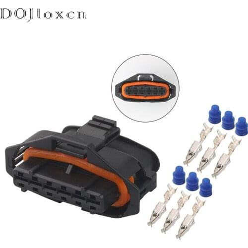 1 Set 6 Pin Way 3.5 MM Waterproof Electrical Accelerator Pedal Sensor Black Plug 936394-2 Auto Wiring Connector 1928404629