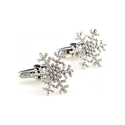 TZG01917 Snowflake Cufflink 15 Pairs Free Shipping