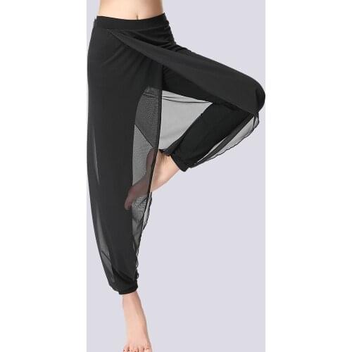 Ballroom Latin Dance Pants Skirt For Women BlackSquare Dance Pants Adult Cheap Stage Sumba Rumba Salsa Latin Dress