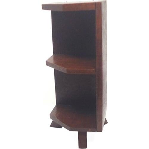 1/12 Dollhouse Wooden Furniture Bookcase Miniature Bookshelf Model Decoration