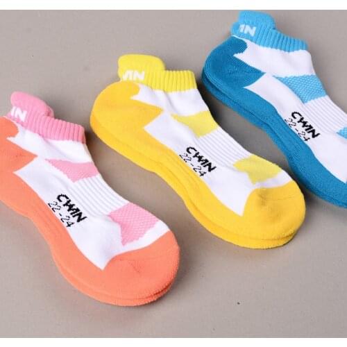 1 pair Camewin Women Sport Socks Breathable Running Badminton Table Tennis Girl Sock Anti Slip fiets sokken bike Antiba
