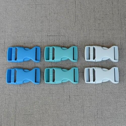 10 Pcs/Lot 20mm/25mm Colourful Plastic Release Buckle Strap For Bag Dog Collar Necklace Bracelet Paracord Sewing Accessory