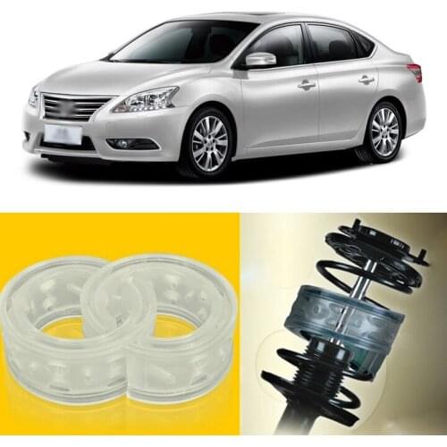 2pcs Power Front /Rear Shock Suspension Cushion Buffer Spring Bumper For Nissan Sylphy