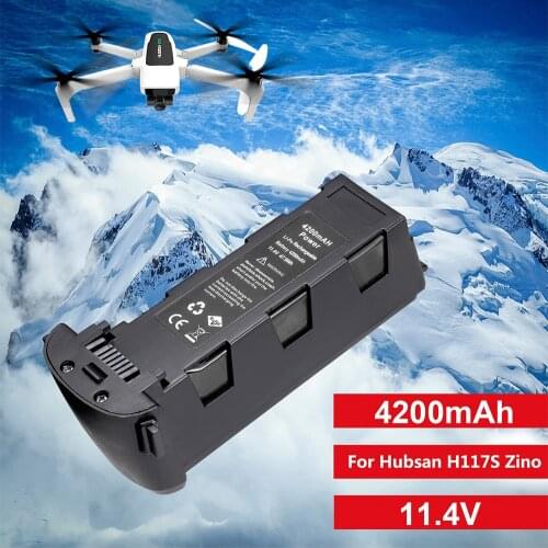 SALE High Quality 11.4V 4200mAh Battery For Hubsan H117S Zino GPS RC Drone Quadcopter Spare Parts Intelligent Flight Battery W