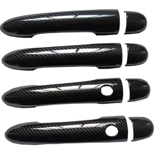 Accessories Door Handle Cover Trim Plastic Imitation Carbon Fiber for Renault Espace 4 IV MK4