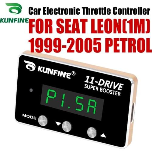 KUNFINE Car Electronic Throttle Controller Racing Accelerator Potent Booster For SEAT LEON(1M) 1999-2005 Tuning Parts