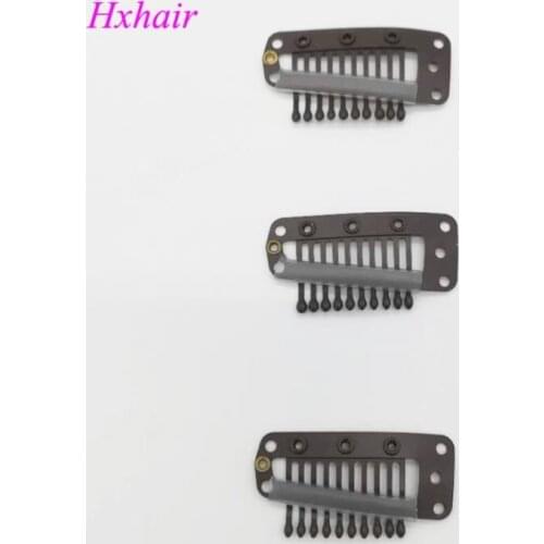 Freeshipping - 500pcs 38mm Wigs Snap Clips / Toupee Snap Clips for Hair Extension / Weft Hair Extensions