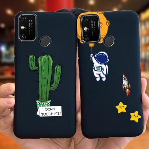 Case For Huawei honor 9A Case 6.3" On Honor 9A 9 A MOA-LX9N Cover Silicone Painted Soft TPU Phone Back Protective Coque Bumper