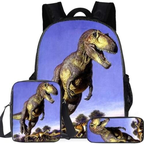 Baby Kindergarten schoolbag cartoon 3D dinosaure backpack plush travel bag little kids student zipper pack girls boys cool bags
