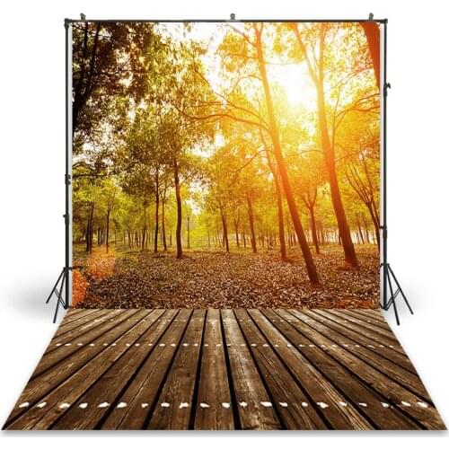 HUAYI Photography Backdrop Newborns Baby Child Photo Booth Background Autumn Deep Forest Halloween Photoshoot Backdrops XT-2550