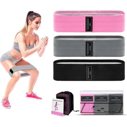 Fitness Yoga Accessories Resistance Bands Set Women Fabric Hip Loop Belts Expander Elastic Strap Workout Band Home Gym Equipment