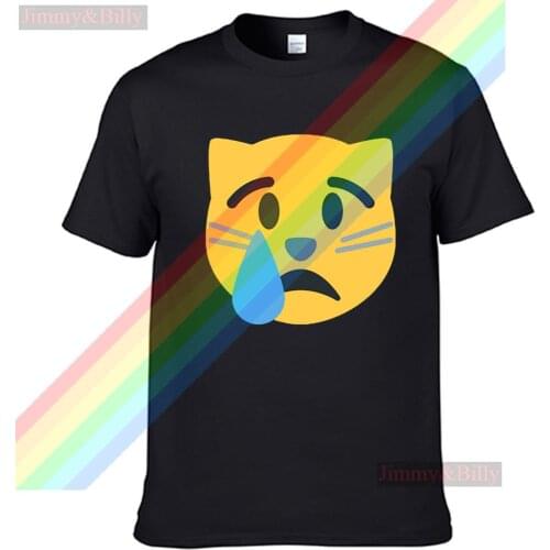 Schrodingers Cat Frightened Little Yellow Cat Men Women Summer 100% Cotton Tees Male Newest Top Popular Normal Tee Shirts Unisex