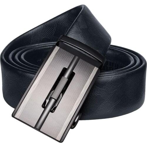 PK-0026 Barry.Wang 2018 Fashion Designers Automatic Buckle Genuine Leather Luxury Strap Male Belt for Men Business Free Shipping