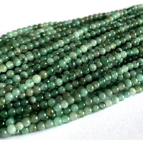 Genuine Natural Emerald Green Semi-precious stones Round Necklaces Bracelets Beads 6mm 06392