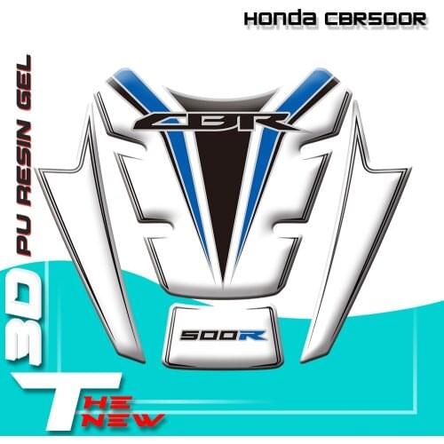 New Motorcycle Tank Pad Protector Decal Sticker Tankp Stickers For Honda CBR500R 2014 2015 Fish Bone Sticker