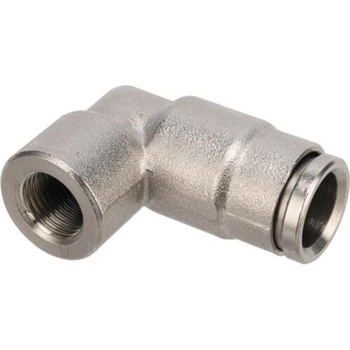 1/8" Femal Thread to 3/8" Elbow Connector Garden Water 9.52mm Hose Pipe Quick Connector 1/8" Thread Nozzle Adapter 3 Pcs