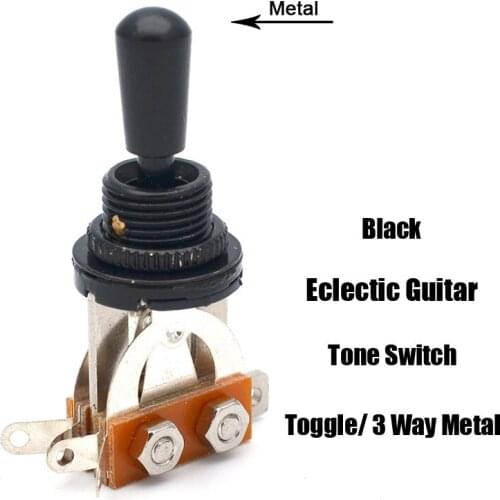 Selector Switch Copper 3 Way Knob Guitar Toggle Switch Pickup Rhythm Treble Washer Ring Plate for LP Electric Guitar