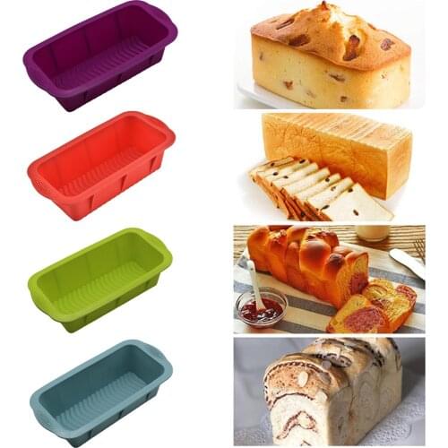 Rectangular Toast Bread Cake Silicone Baking Mold DIY Kitchen Supplies Bakeware