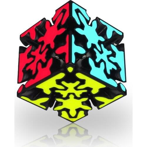QiYi 5.7mm Gear Cube Mofangge 3x3 Stickers sticker Magic Cube Magico Puzzle baby kids toys