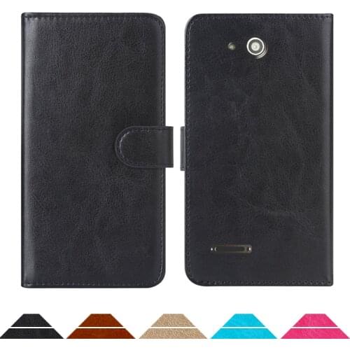 Luxury Wallet Case For ZTE Blade AF5 PU Leather Retro Flip Cover Magnetic Fashion Cases Strap
