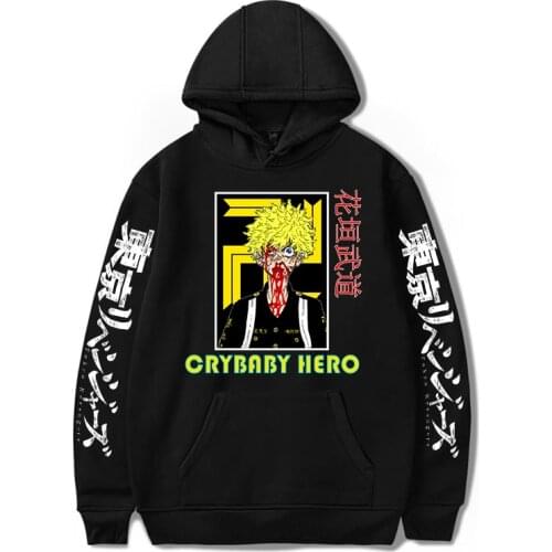 Anime Tokyo Revengers Cosplay Hoodies Hooded Sweatshirts Hanagaki Takemichi Cozy Tops Pullovers for Women/Men Manga Hoodies