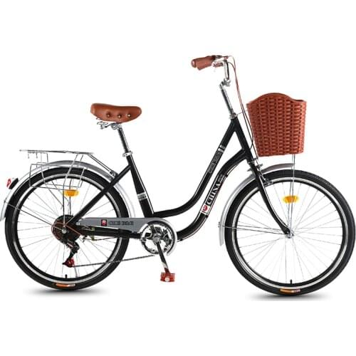 Bicycle womens adult variable speed adult lightweight ordinary work commuter retro Lady student online red male bicycle