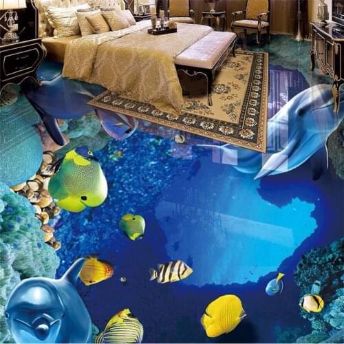 Wellyu Custom 3D flooring stickers Hawthorn Yuanyang year more than 3D flooring Self-adhesive Living room bedroom flooring