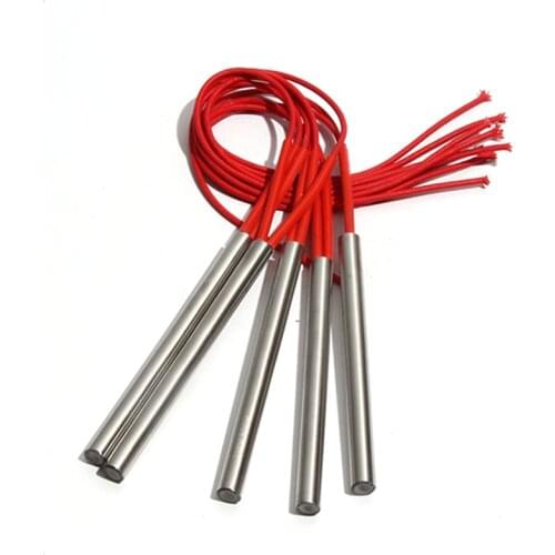 10PCS 10mm 165~185mm 201SUS Cartridge Heater 110/220/380V Cylindrical Tube 410/420/440/450/460W Heating Element