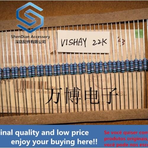 10pcs only orginal new can resistance 1/4W 0.25W 22K 22000 ohm