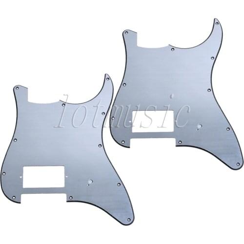 2PCS Aluminum Surface Electric Guitar Pickguard For Electric Strat Replacement 11 Hole