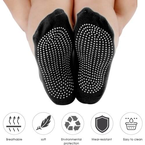 4 Pair Professional Socks Non-Slip Sports Socks Quick-Dry Silicone Sock Soft Men & Women Cotton Socks Non-Slip Yoga Socks