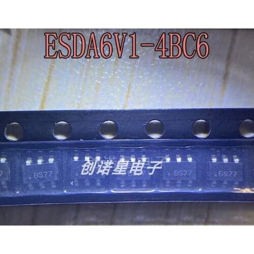 5-50PCS/ESDA6V1-4BC6 BS77 SOT23-6 NEW